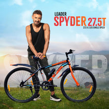 Leader Spyder Mountain Bike, Single Speed, 27.5 Inch Wheel Size for Men 27.5T