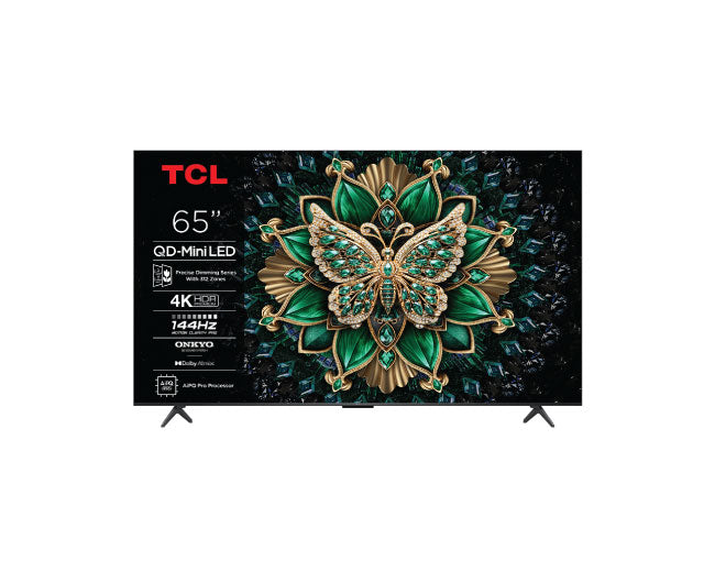 TCL 65 Inch TV Q6C QLED Premium QD-MiniLED 144Hz Smart 4K TV 65Q6C 