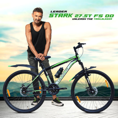 Leader Spyder Mountain Bike, Single Speed, 27.5 Inch Wheel Size for Men 27.5T