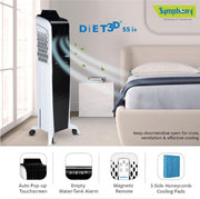 Symphony Diet 3D 55i Tower Air Cooler 55L with Remote 