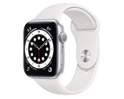 Apple Watch Series 6 GPS 44mm Silver Aluminum Case with White Sport Band