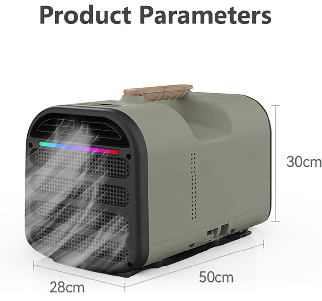 Portable Air Conditioner, 5200 BTU Camping Tent Air Conditioner, Compact & Lightweight Outdoor AC Unit
