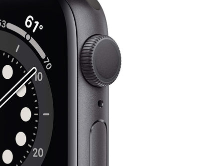 Apple Watch Series 6 GPS 40mm Space Gray Aluminum Case with Black Sport Band