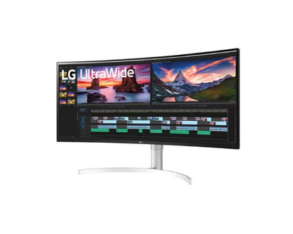 LG 38 Inch UltraWide QHD+ IPS Curved Monitor with Thunderbolt™ 3 Connectivity 38WN95C-W