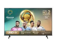 Hisense 58 Inch Smart TV - UHD E6N 4K TV Dolby Vision, Game Mode Plus, Smooth Motion with MEMC 58E6N