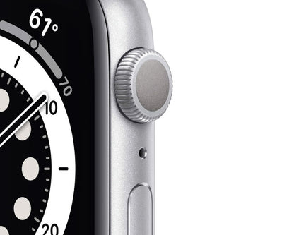 Apple Watch Series 6 GPS 44mm Silver Aluminum Case with White Sport Band
