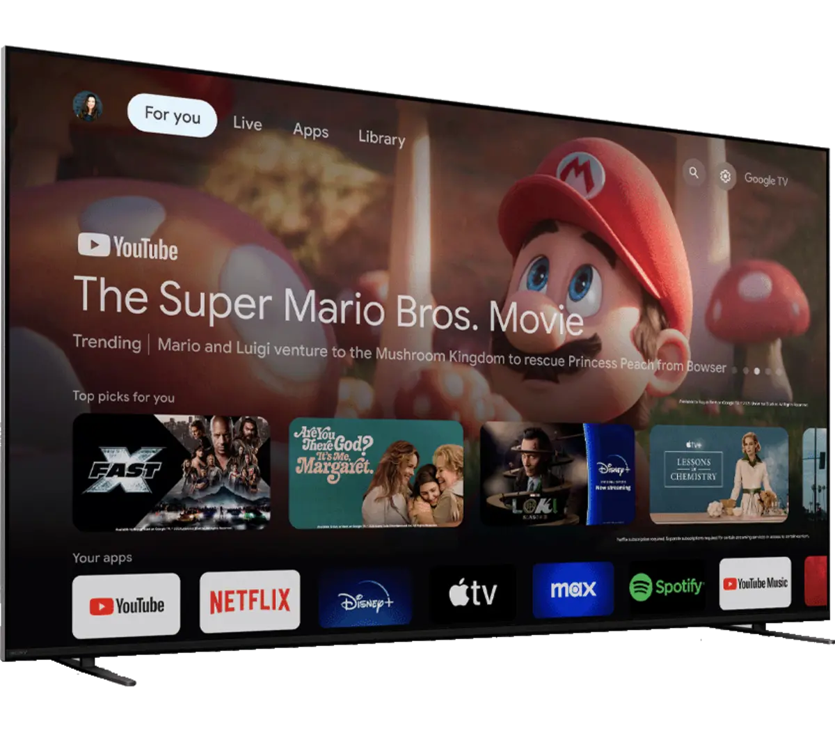 Sony BRAVIA 7 65 Inch Class Mini LED QLED 4K HDR Google TV 2024 65XR70