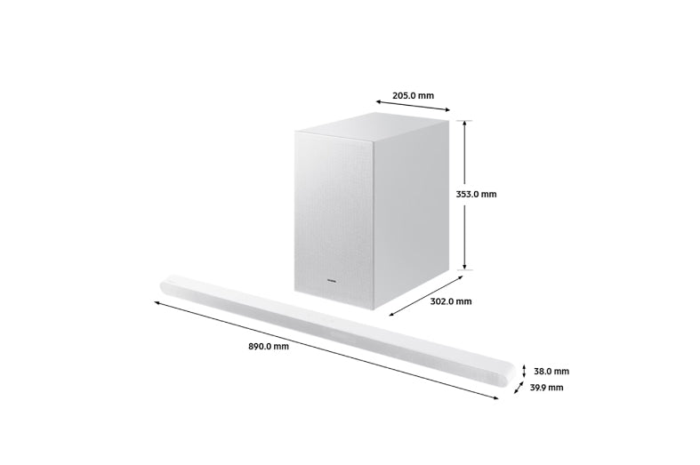 Samsung Sound Bar - S701D Ultra Slim 3.1ch Lifestyle Soundbar with Subwoofer 2024 Model - Buy Online in UAE
