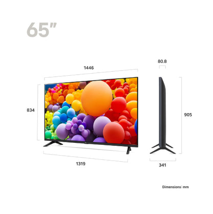 LG 65 Inch Smart TV - UHD AI UT73 4K Smart TV 2024 Model - Buy Online in UAE
