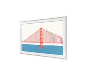 Samsung 50 Inch Bezel - Customizable Modern White Bezel for The Frame 50" TV VG-SCFA50WTBXC
