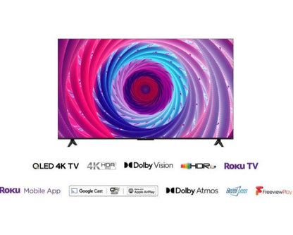 TCL 55 Inch QLED 4K HDR Roku Smart TV 55RC650