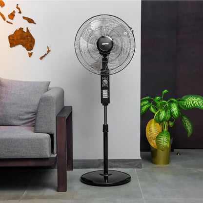 Geepas GF9605 18 Inch Stand Fan, Adjustable height, 3 speed, Tilt Setting with Overheat Protection