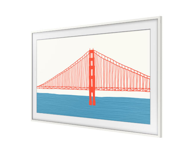 Samsung Customisable Modern White Bezel for The Frame 85 Inch TV VG-SCFA85WTBRU