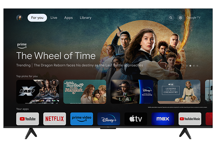 TCL 55 Inch S5 Class 4K UHD HDR LED Smart TV with Google TV 55S551G