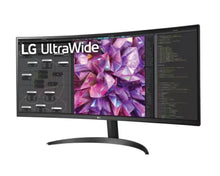 LG 34 Inch Curved UltraWide™ QHD 1440P IPS HDR 10 Monitor with Dual Controller & OnScreen Control 34WQ60C-B