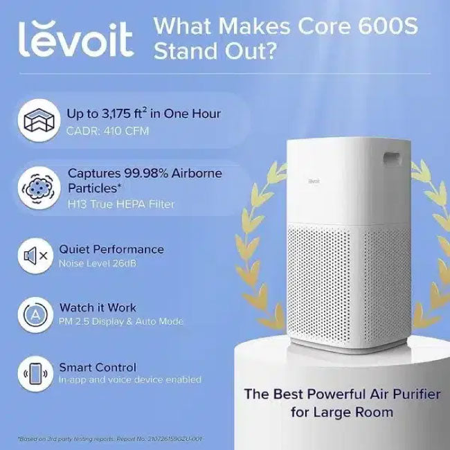 LEVOIT Smart Air Purifier for Large Rooms LAP-C601S