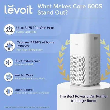 LEVOIT Smart Air Purifier for Large Rooms LAP-C601S