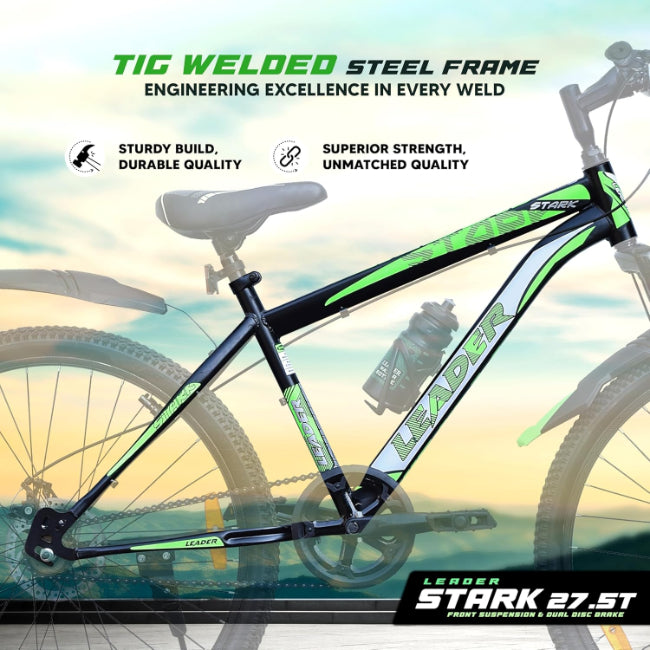 Leader Stark Mountain Bike, Single Speed, 27.5 Inch Wheel Size for Men 27.5T