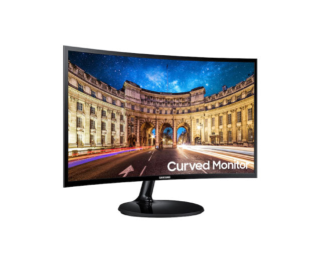 Samsung 24 Inch Monitor - 24" CF39 FHD AMD FreeSync Curved Monitor with Super Slim Design C24F396