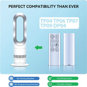 TRUCKON New Replacement Remote Control for Dyson TP04 DP04 TP06 TP07 TP09 Fan Sliver
