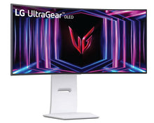 LG 34 Inch UltraGear™ OLED Curved Gaming Monitor WQHD 1440P, 240Hz Refresh Rate 34GS95QE-W