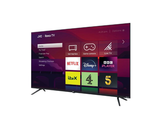 JVC 55 Inch 4K Ultra HD HDR LED Roku Smart TV 55CR530