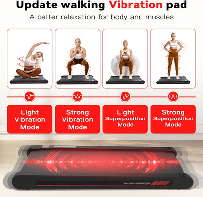 Sperax Walking Vibration Pad with App, Under Desk Treadmill, 4 in 1 Portable Vibration Machine