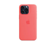 Apple iPhone 15 Pro Max Silicone Case with MagSafe, Guava, MT1V3ZM/A
