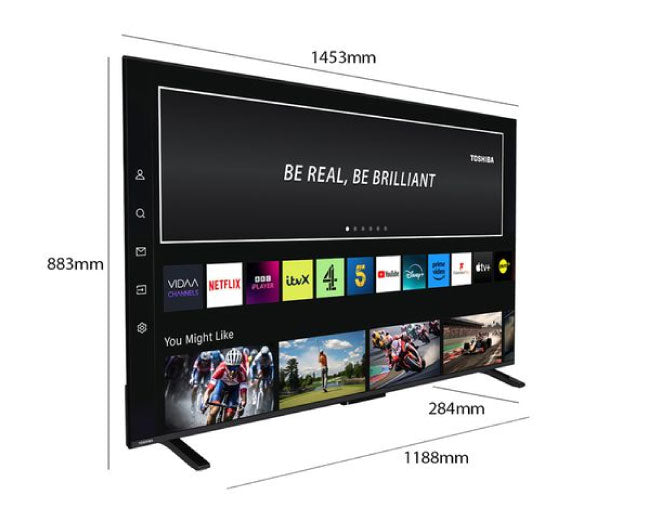 Toshiba 65 Inch Ultra HD VIDAA 4K Smart TV 65UV2363
