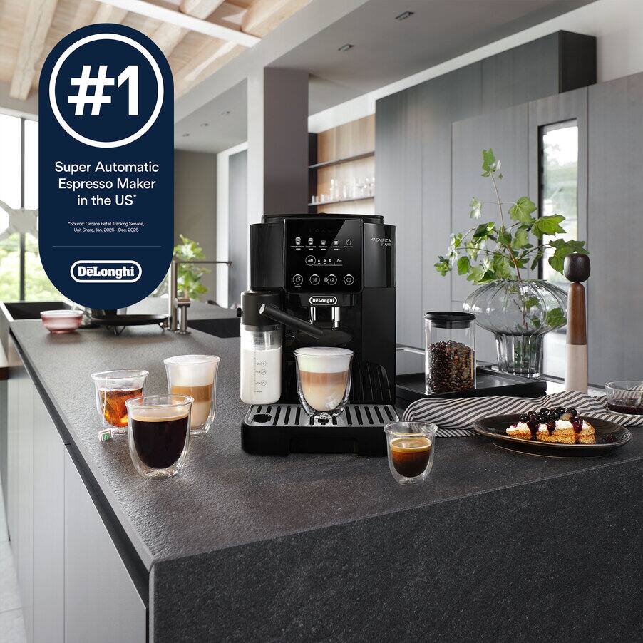 De'Longhi Magnifica Start ECAM22X.6Y coffee machine lifestyle shot