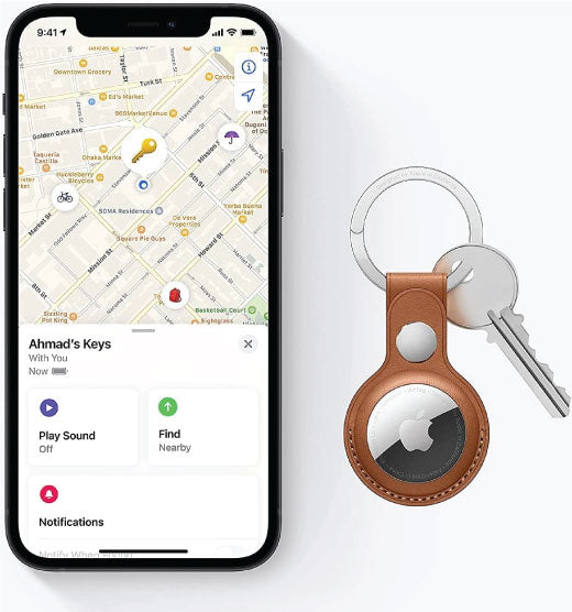 Apple AirTag Track & Locate with Find My Network, See Direction, Find Items by Asking Siri, Use with Keys MX532ZE/A