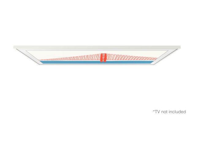 Samsung Customisable Modern White Bezel for The Frame 85 Inch TV VG-SCFA85WTBRU
