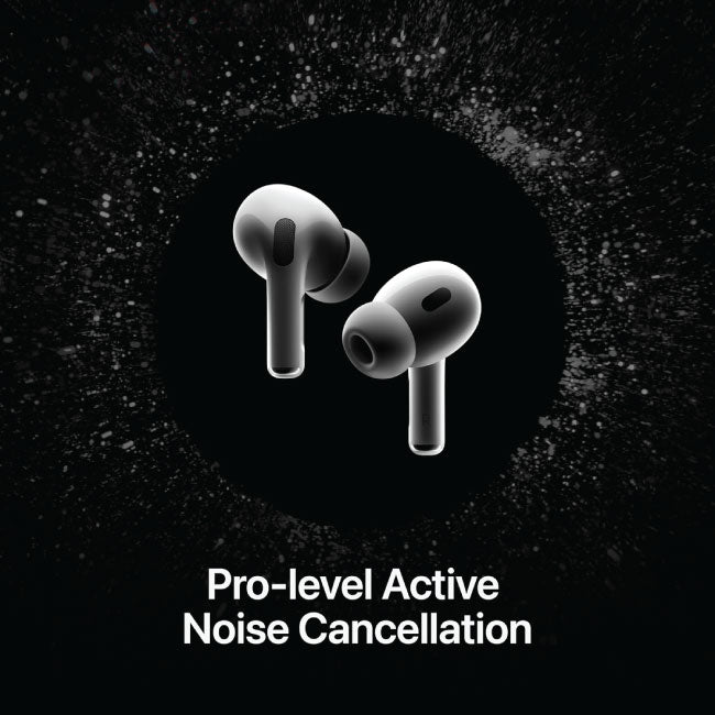 Apple AirPods Pro (2nd Generation) Wireless Ear Buds with USB-C Charging, Up to 2X More Active Noise Cancelling Bluetooth Headphones, Transparency Mode, Adaptive Audio
