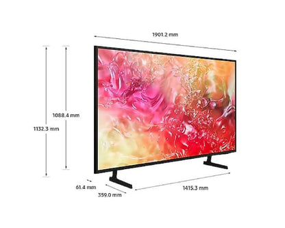 Samsung 85” Crystal UHD DU7000 4K Tizen OS Smart TV (2024) - 85DU7000