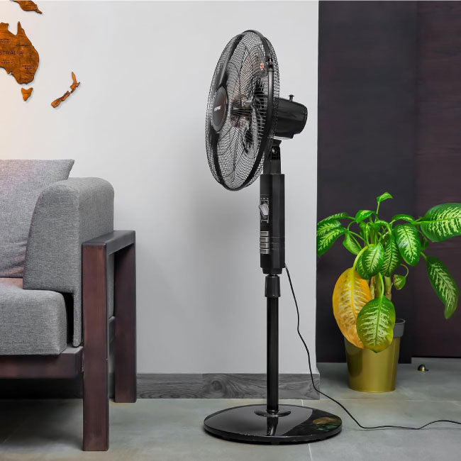 Geepas GF9605 18 Inch Stand Fan, Adjustable height, 3 speed, Tilt Setting with Overheat Protection