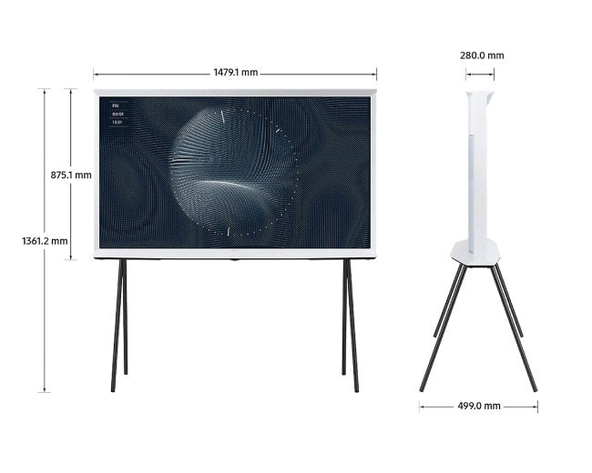 Samsung 65 Inch The Serif White 4K Smart TV 65LS01B 