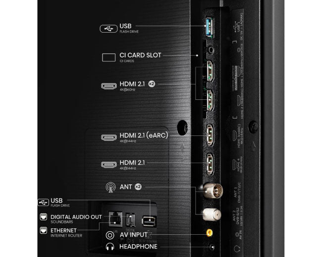 Hisense 55 Inch 144Hz QLED E7NQT PRO 4K Ultra HD Smart TV 55E7NQT PRO