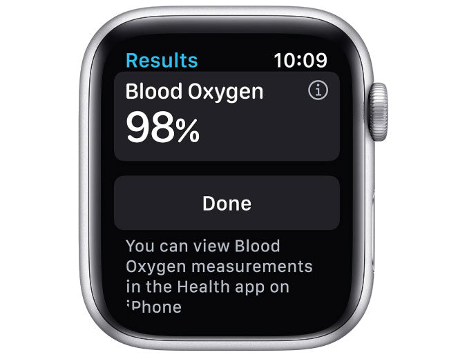 Apple Watch Series 6 GPS 44mm Silver Aluminum Case with White Sport Band