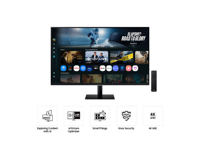 Samsung 32 Inch Smart Monitor M7 M70F 4K Samsung Vision AI LS32FM700UEXXY