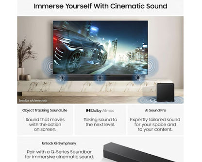 Samsung 75 Inch Neo QLED QN85F 100Hz (Up to 144Hz) 4K Vision AI Smart TV 75QN85F