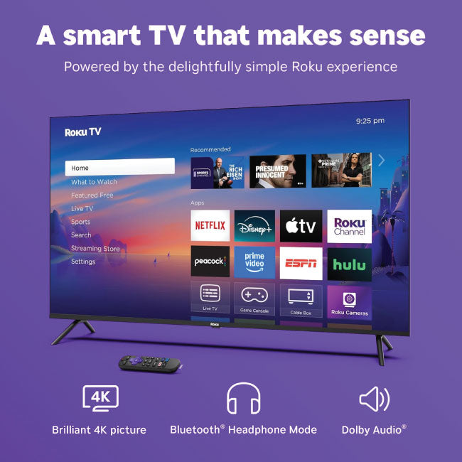 Roku Smart TV 2025 50 Inch Select Series 4K HDR TV 50R4C5