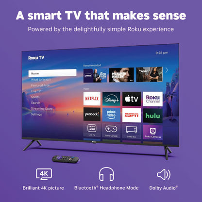 Roku Smart TV 2025 50 Inch Select Series 4K HDR TV 50R4C5