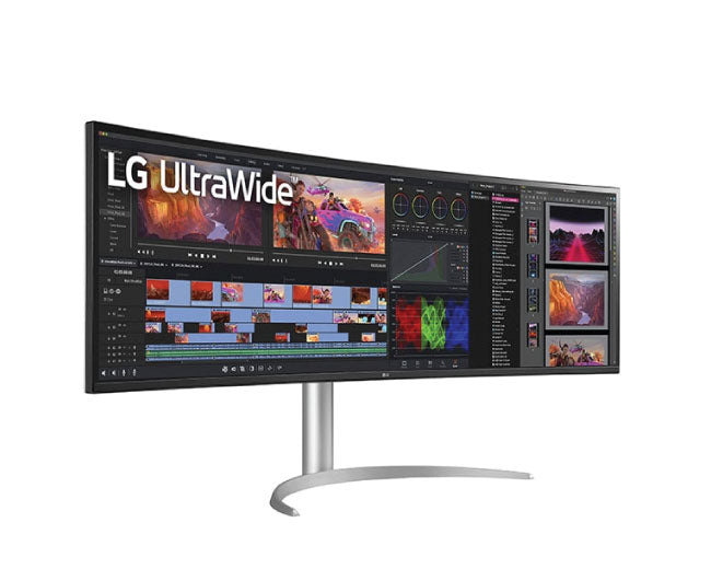 LG 49 Inch UltraWide™ Dual QHD Monitor With USB C and an Adjustable Stand 49WQ95C-W