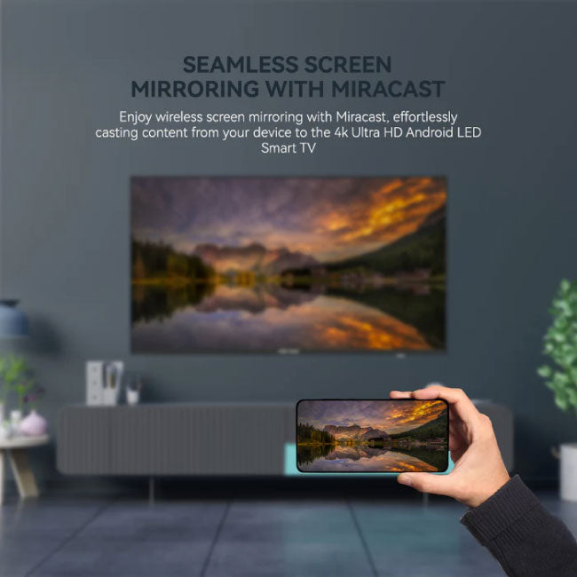 Star Track 75 Inch 4K Ultra HD Bezel less Android Smart TV ST-75K