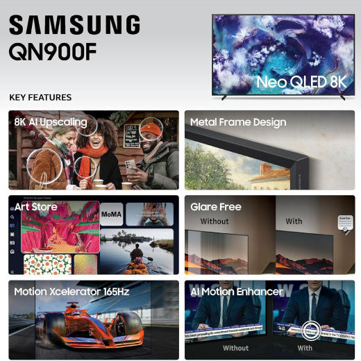 Samsung 65 Inch Class Neo QLED QN900F 8K Samsung Vision AI Smart TV 65QN900F