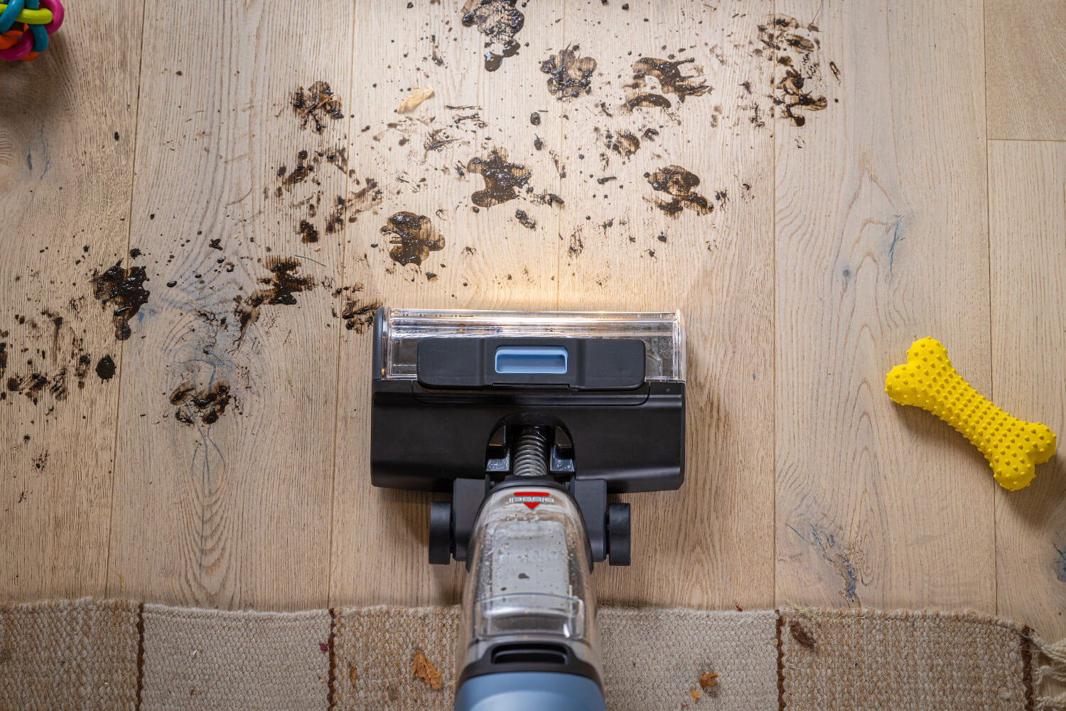 BISSELL CrossWave EdgeFind cleaning multiple hard floor surfaces