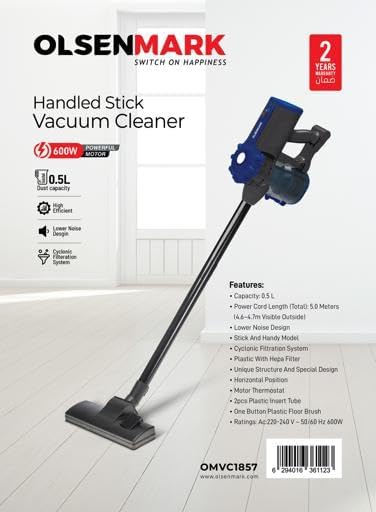 Olsenmark Handheld Stick Vacuum Cleaner QMVC1857