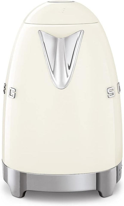 Smeg KLF04CRUK 50's Style Variable Temperature Kettle, 1.7L, Cream