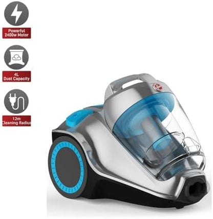 Hoover Power 7 Canister Vacuum Cleaner HC84-P7A-ME - 2400W, 4L