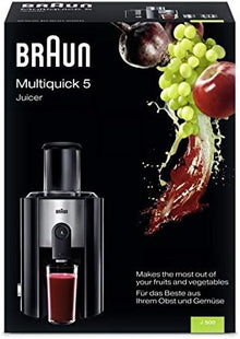 Braun J500 Multiquick 5 Spin Juice Extractor Black